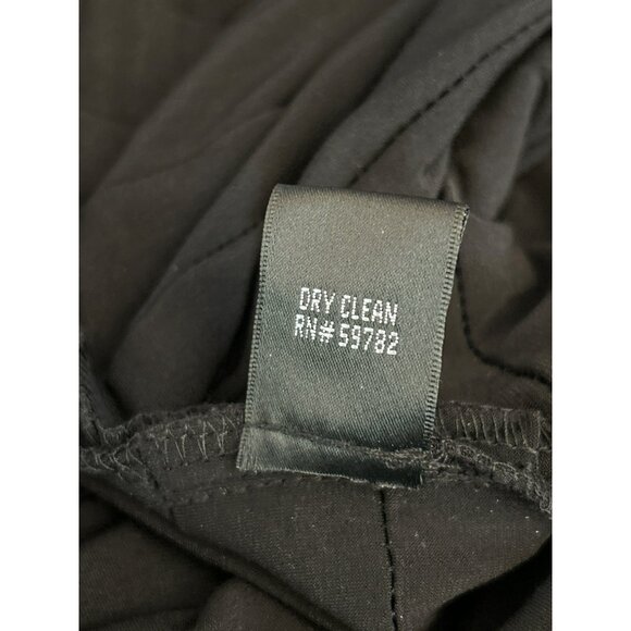 Adrianna Papell Black Dress Lace Cap Sleeves Special Event Fitted Sz 4 Cocktail - Picture 6 of 6